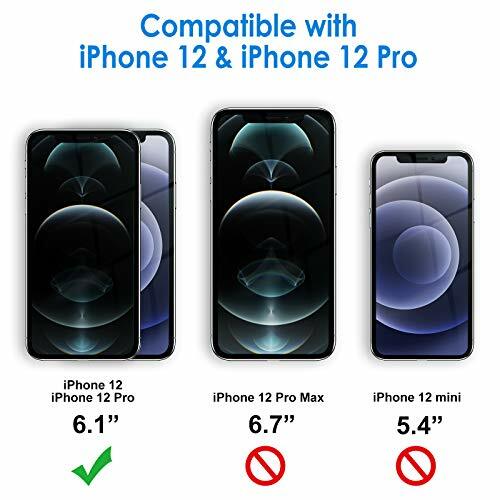 JETech Screen Protector for iPhone 12/12 Pro 6.1-Inch, Tempered Glass Film, - 第 3/5 張圖片
