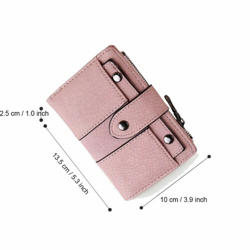 Womens Wallet Small Leather Clutch Credit Card Holder Coin Purse Handbag Pocket - Picture 7 of 17