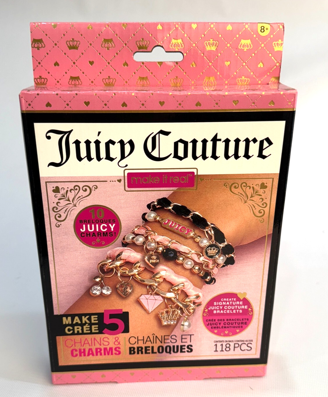 Juicy Couture Bracelet Design Set Mini Chains & Charms Craft Gift Set