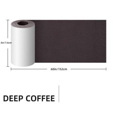 Repair Patch 7.6x152cm Car Sofa Patches Fabric Tape Self Adhesive Deep Coffee