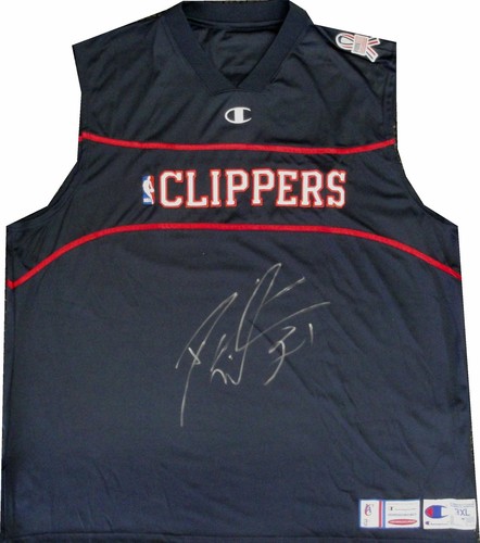 Darius Miles Los Angeles Clippers Signed GAME USED Warm Up Jacket RARE PSA 3XL - Picture 1 of 3