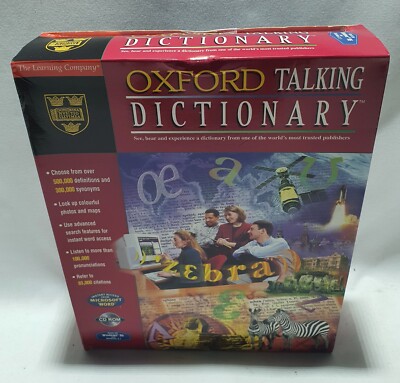 OXFORD TALKING DICTIONARY PC Big Box NEW Sealed