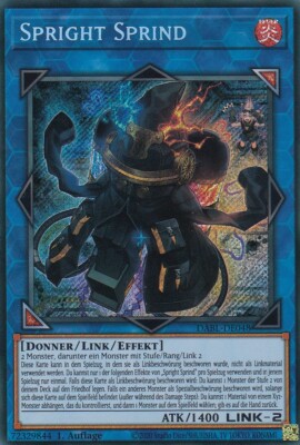 Spright Sprind DABL-DE048 Secret Rare Darkwing Blast Yugioh Karte Deutsch