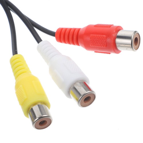 3Pcs Adaptateur Vidéo Adaptateur Vidéo Cordon Satellite Vidéo Tv Satellite - Photo 5/12