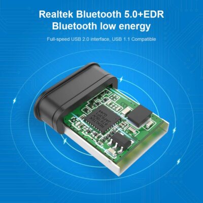 Bluetooth Adapter für PC Techkey USB Mini Bluetooth 5.0 EDR Dongle