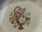 Vintage Salem Ovenproof Pink Bowl with basket of flowers emblem 6” — photo 5