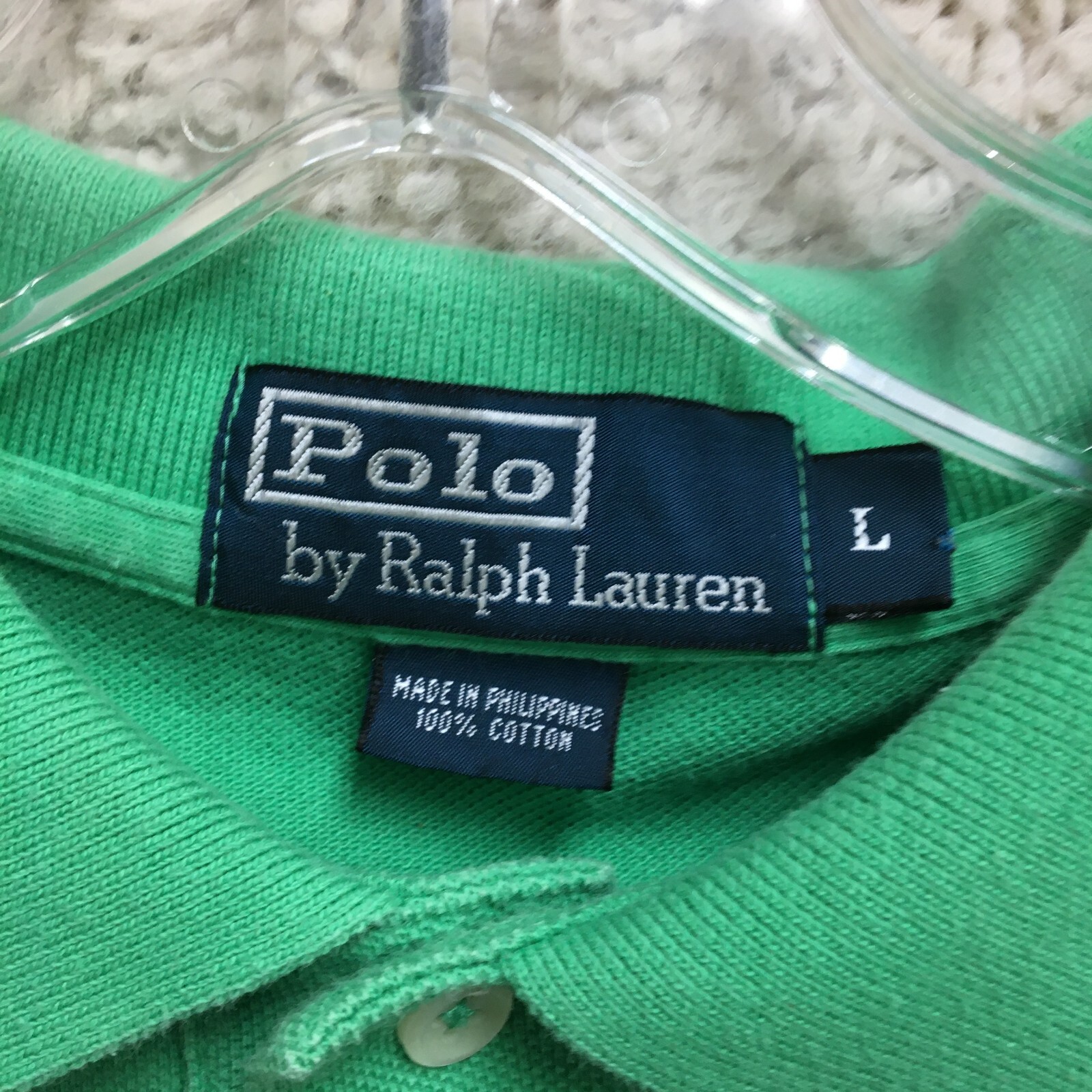 Polo Ralph Lauren Camicia Grande Adulto Verde Manica Corta Pony Golf Classica Uomo L