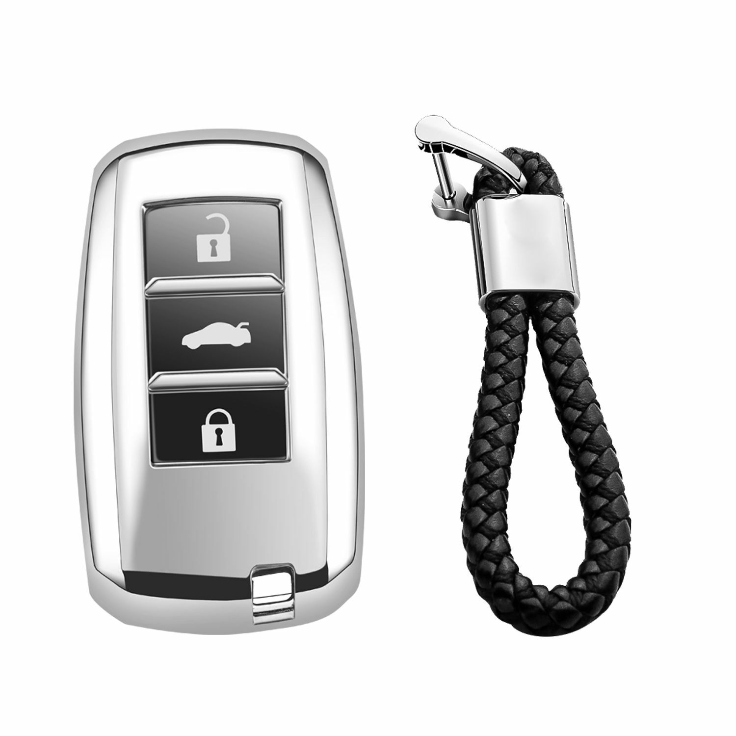 For Changan Smart Car Key Cover Full Protector Soft Glossy TPU Fob Case