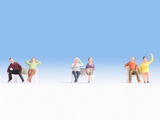 NOCH - Ensemble de 6 personnages assis - 1/87 - NOC18132