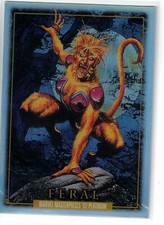 2024 Skybox Marvel Masterpieces '92 Platinum Rainbow #55 Feral