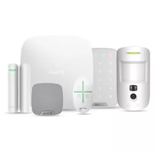 Ajax Hub 2 4G Kit, Funk GSM Alarmanlage,VideoDetecto, Keypad & Sirene, Tür, Weiß - Bild 1 von 11