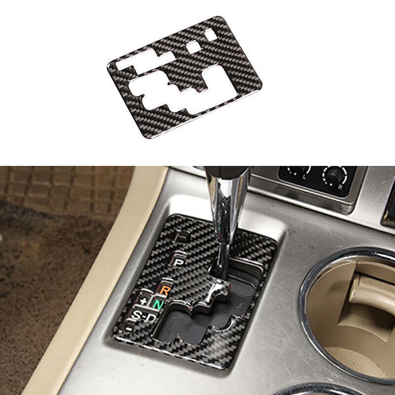 Real Carbon Fiber Console Gear Shift Cover Trim For Toyota Highlander 2009-2014 – 10pc Set