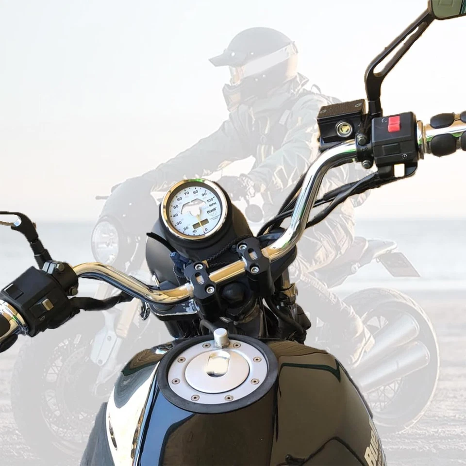 For Honda VTX 1300 C R S RETRO Chrome Motorcycle 1" 25mm Drag Bar Handlebars - Image 3 of 4