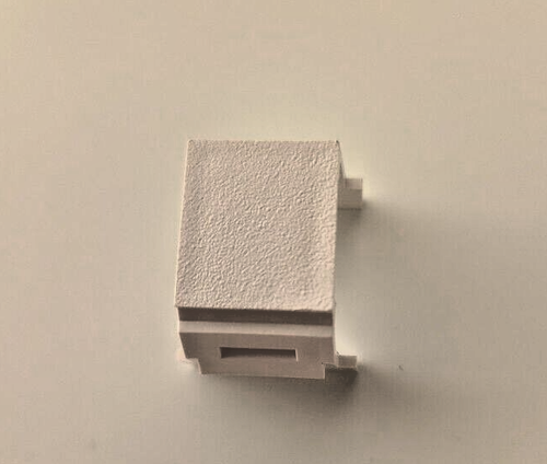 25 Pack BLANK KEYSTONE JACK INSERT ADAPTER matte WHITE made in USA - Picture 3 of 4