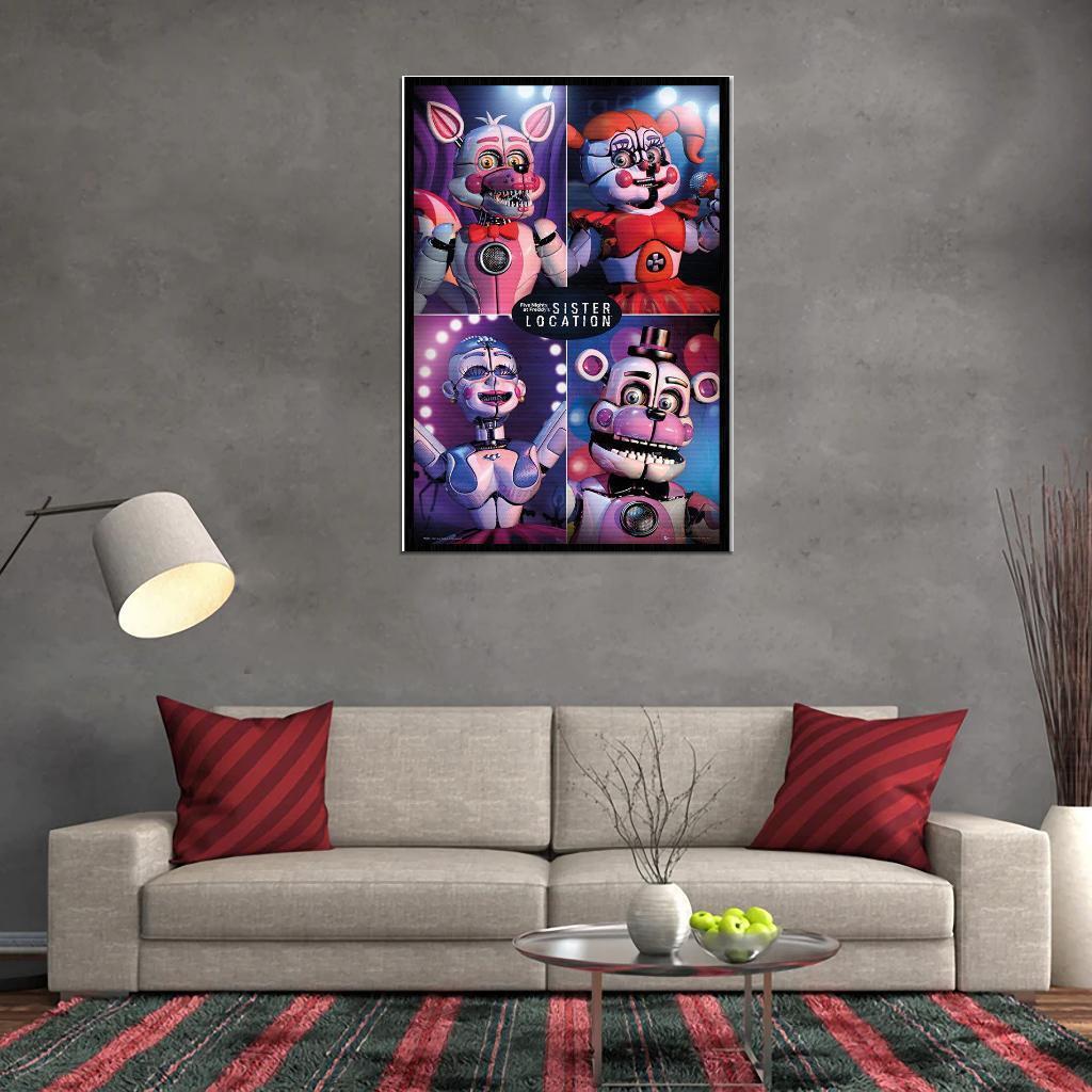 FNAF Five Nights at Freddy's Canvas Poster Art Decor