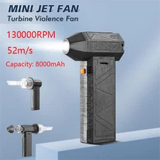 130000 RPM Mini Turbo Jet Fan 52m/s Turbo Violent Fan For Computer Cleaning A6M8