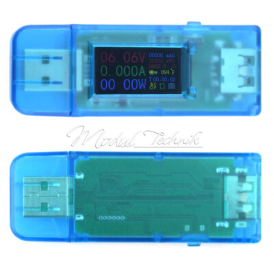 0.96'' IPS HD Color LCD 13 in 1 USB Tester Voltage Current Power Meter DC4~30V