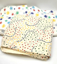 Lot Of Vintage Flannel Cotton Fabric Sewing Quilting Med Mailing Box Full