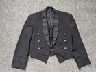 vintage MILITARY us army TUXEDO jacket black 36S uniform WWII vietnam XS