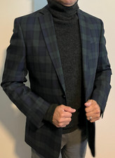 Charle Tyrwhitt Men's Plaid Blazer. 100 Wool Size 38 Reguler Slim Fit