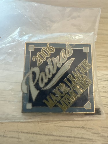 Vintage San Diego " 2006 Padres Major League Memories" Baseball Pin MLB New - Picture 2 of 3