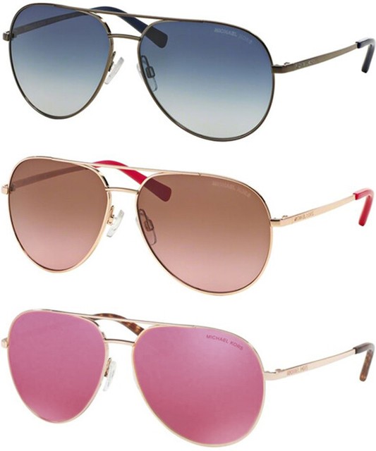 michael kors mirrored aviator sunglasses