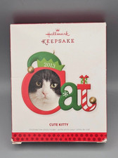 Hallmark Keepsake 2013 Cute Kitty Christmas Ornament Picture Frame