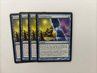 MTG 4X TIME SPIRAL CLOCKSPINNING NM MAGIC THE GATHERING INSTANT