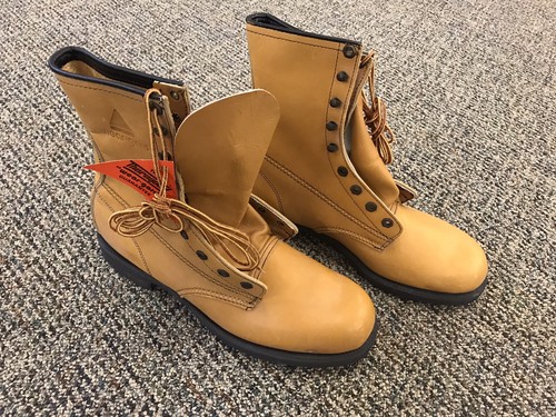 Vintage Thorogood "Wear-Gard" Boots Union Made Mens Sz 10.5 Leather New OldStock