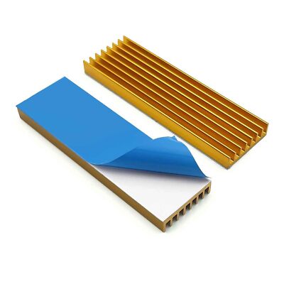 4PCS M.2 SSD Heatsink 70x22x6 mm with Thermal Tape/Pad for Heat Sink PC/PS5 M...
