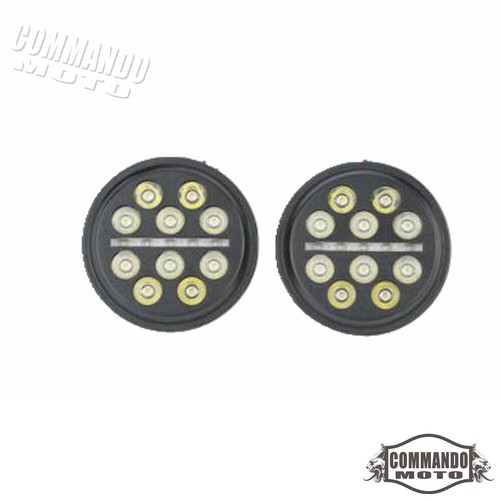 For Harley Street Glide Electra Glide Road King FXRT Indian 4.5" LED Fog Lights - Picture 5 of 7