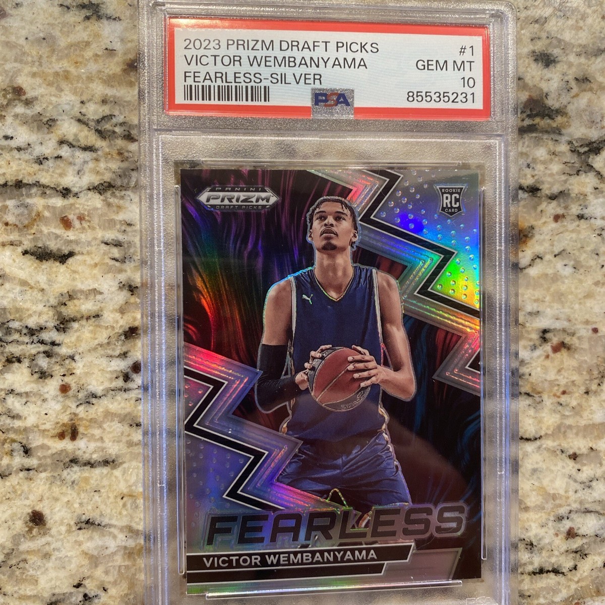 PSA 10 2023 Prizm DP Victor Wembanyama SILVER Rookie RC (FEARLESS 