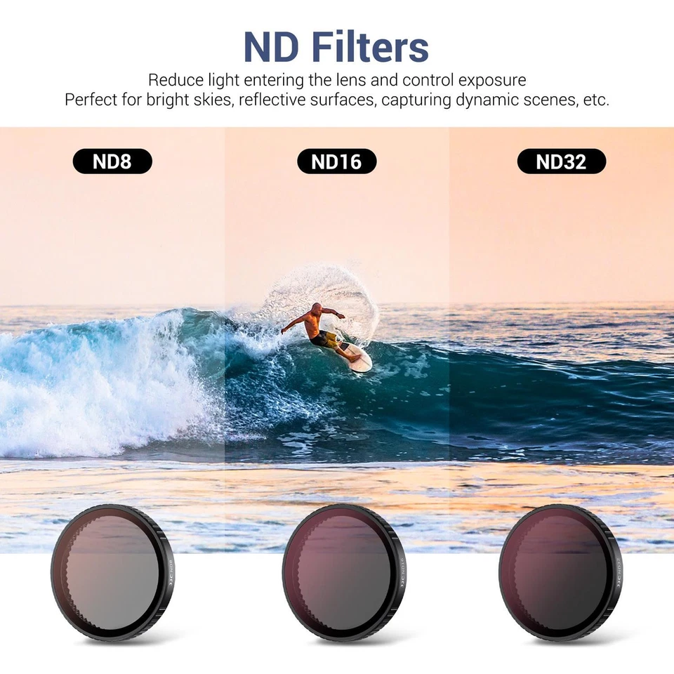 Magnetic ND CPL Polarizer Filter Kit for DJI Osmo Action 5 Pro Action 4 Action 3 - Image 4 of 4