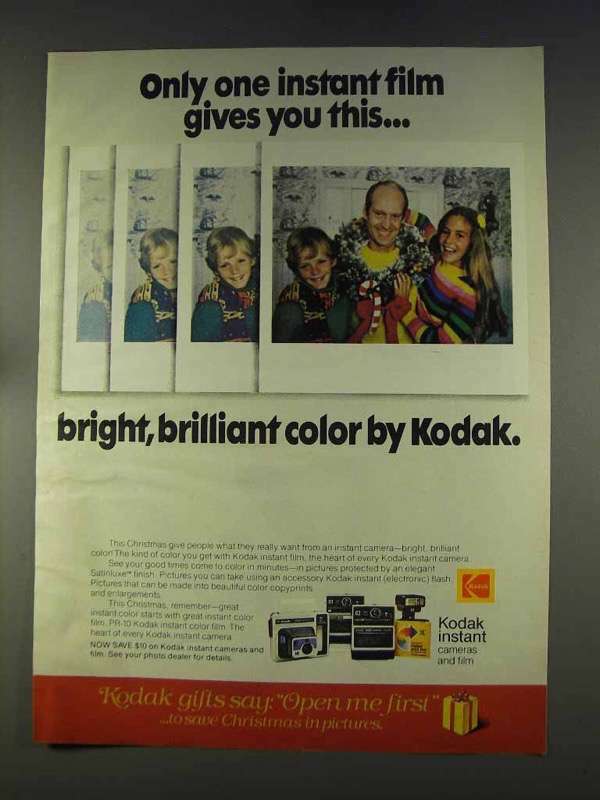 1977 Kodak Instant Cameras Ad - Gives You This