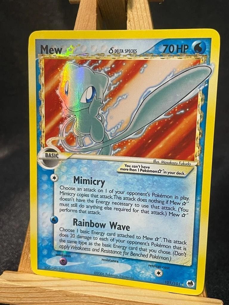 Pokemon TCG English Card ex Dragon Frontiers Shining Mew Gold Star 101/101  Holo | eBay