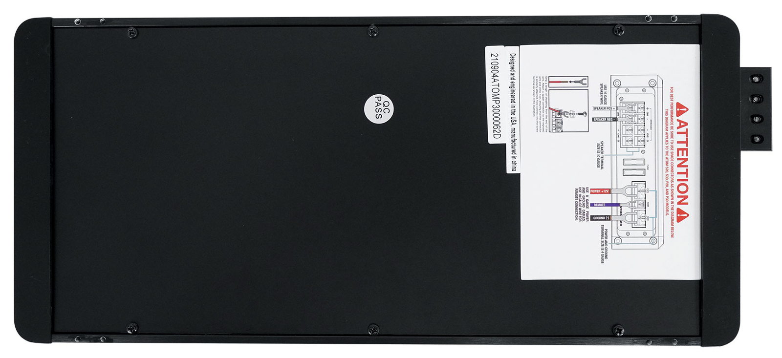 Rockville ATOM P30 2400 Вт 4-канальный морскойквадроциклавтомобильный усилитель вольтметр