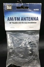 Dual MAW-40" Universal Soft Wire Flexible Long Range AM/FM Marine Boat Antenna