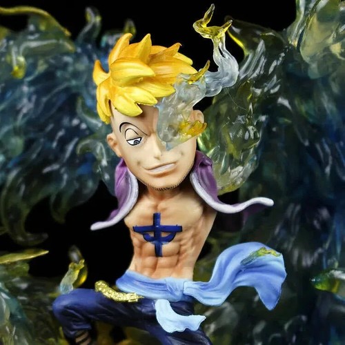 Action Figure One Piece Marco Phoenix Fenice 18cm STATUA DA COLLEZIONE Anime - Foto 2 di 6