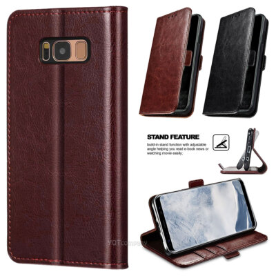 For Samsung Galaxy S8 Plus S8 Case Shockproof Leather Card Holder Wallet Cover