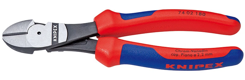 Knipex 74 02 180 High Leverage Diagonal Side Cutters 180mm 77128