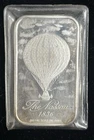 1836 hot air balloon Madison Mint 1oz .999 fine silver art bar