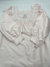 VTG Barbizon Pink Satin Nightgown, Brushed Back Sz M, Cottagecore, Prairie NWT