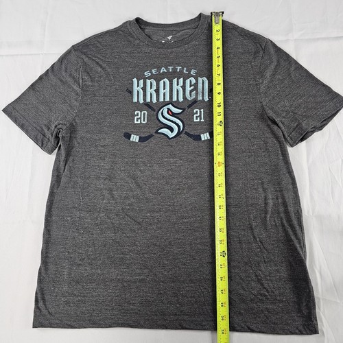 Fanatics Seattle Kraken Hockey NHL Mens Gray XL T-Shirt New Without Tags READ⬇ - Picture 4 of 10