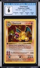 1999 POKEMON BASE SET - 1ST EDITION, HOLO #4/102 CHARIZARD CGC 6