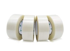 BOMEI PACK 4 Rolls Bi Directional Filament Tape, Fiberglass Fil... USA FAST SHIP