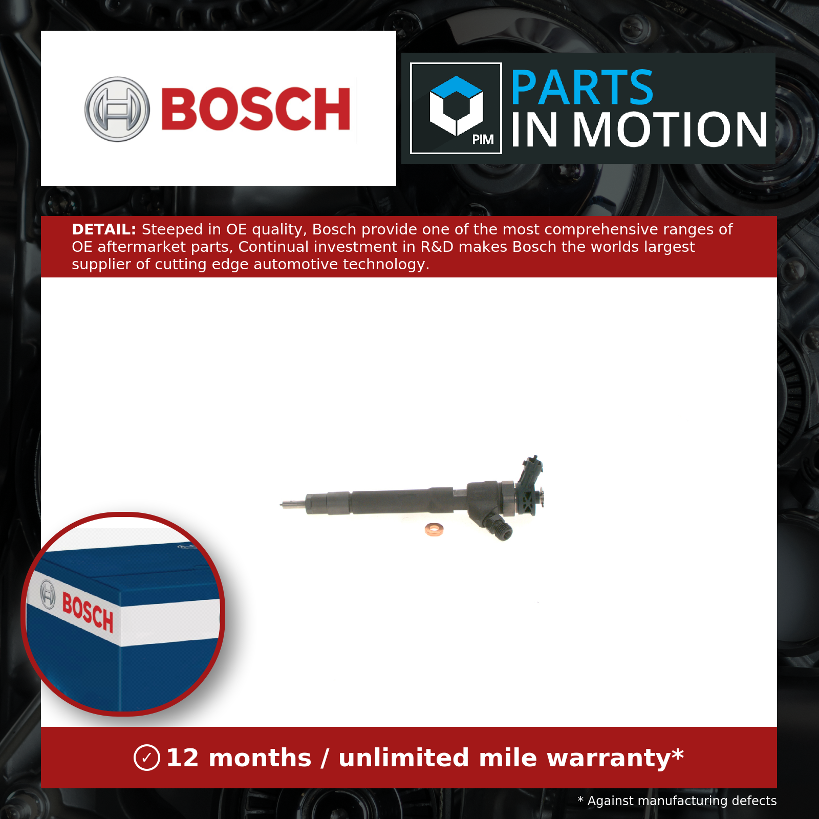 Diesel Fuel Injector fits RENAULT TRAFIC FGMK, Mk3 1.6D 15 to 21 R9M413 Nozzle