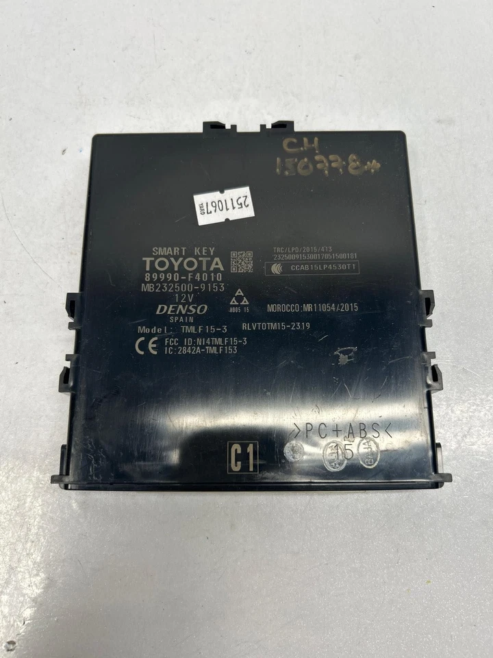 Toyota CHR keyless ignition control 2018 2019 module unit assy OEM 89990F4010 - Image 4 of 4