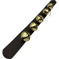 Vintage Sleigh Jjngle Bells Christmas Winter Equestrian Decor Leather Strap