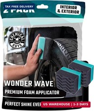 Chemical Guys Wonder Wave Durafoam Tire Shine Applicator Pads - Foam Pads for Ap