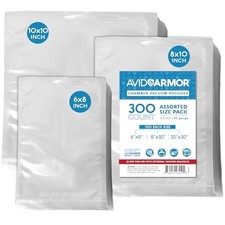 Chamber Vacuum Sealer Bags   6x18", 8x10"  6x8, 8x10,  10x10 - Pack of 300